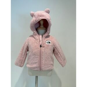 NWT The North Face Infants' Campshire Teddy Fleece Bear Ear Hoodie, Sz 6-12M
